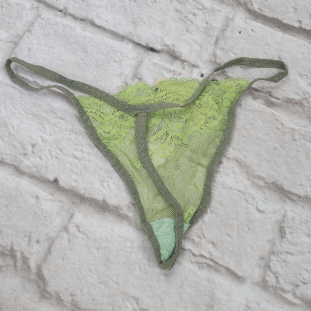 Green Super Sexy G-String Thong Panties - Picture 2 of 3